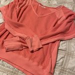 We The Free Free People  L/S Waffle Knit Top Photo 1