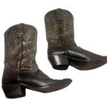 Charlie 1 Horse  womens artisan handcrafted leather cowgirl boots 9B dark brown Photo 0