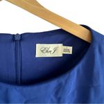 Eliza J New!  Chiffon Cape Draped Sleeveless Sheath‎ Evening Dress Photo 4