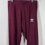 Adidas  Legging Women XS NWT Originals Trefoil Active Tights Maroon ED4788 Sport Photo 1