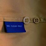 Faconnable polyester‎ nylon button up shirt jacket size large dry clean only Yellow Photo 8