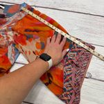 Diane Von Furstenberg  Tabalah Shift Dress Silk Chiffon Orange Red Size Large Photo 7