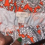J.Crew  High Waist Orange and White Paisley Shorts size 2 Photo 2