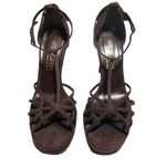 St. John Brown Strappy Heels Size 8.5B Photo 1