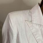L'Agence L’Agence Dolly Cropped shoulder pad double breasted blazer in white size S Photo 11