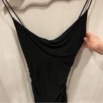 Diane Von Furstenberg 90’s-Y2K DVF lbd cowl neck side ruched mini dress skinny strap asymmetrical sz 4 Photo 4