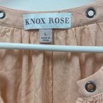 Knox Rose , pale pink tank top women’s size large w embroidery Photo 1