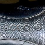 Ecco Sculptured 75 Low Cut Black Leather Ankle Booties 38 Side Zip Block Heel Size 7 Photo 7