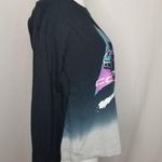 GM Corvette Long Sleeve Cropped Graphic T-Shirt Ombre Black Size Large Photo 4