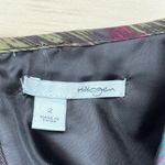 Halogen  Silk Blend Babydoll Dress with Pockets in Colorful‎ Abstract Print, Sz 2 Photo 2