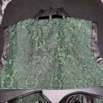 NWT Charmian Corset Jacket Belt Bag Set Emerald Green Lace Size Medium Photo 3