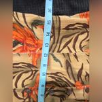 Dress Barn Tank Dress Floral Tiger Print Button Down Front Slits Maxi Size 10 Photo 7