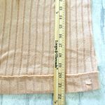 Free People  We The Free Peach Krystal Ribbed Elbow Sleeve Collared Polo Shirt S Photo 6