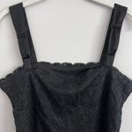 Coldwater Creek BLACK  LACE‎ OVERLAY SQUARE NECKLINE TANK TOP Photo 6