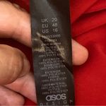 ASOS  Design women’s black Elegant Red Pleated cami Dress size 16 Photo 9