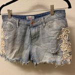 Bongo Lace & Distressed Jean Shorts Photo 0