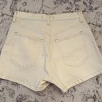 Abercrombie & Fitch Curve Love High Rise The Mom Short Cream Size 27 NWT Zip Fly Photo 1