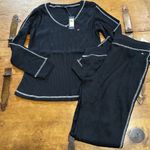 Tommy Hilfiger  Women's Long Sleeve Waffle Knit Sport Pajama Set Size Small Photo 2