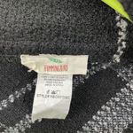 Hummingbird  Women's Poncho Black Plaid One Size Faux Leather Trim Photo 9