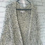 Young Fabulous and Broke  Long Sleeve Gray and White Open‎ Front Duster Size M/L Photo 1