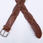 Talbots Vintage  Woven Genuine Leather Studded Belt Size Small Bohemian Argentina Photo 7