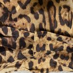 Season Js…100% Sild Cheetah Print Mini Skirt Size M Tan Size M Photo 6