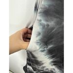 P & Rose Jumpsuit Small Black White Tie Dye Wide Leg Pockets Boho Festival Beach Photo 4