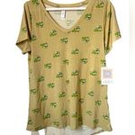 LuLaRoe NWT  Perfect T Green City Bus Transportation Short Sleeve Tee Size XL Photo 0