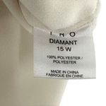 IRO Diamant Front Zip Ivory Sleeveless Blouse Size 42/M Top Photo 6