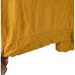 Adrianna Papell rayon short sleeve top mustard yellow spring summer v neck L Photo 3