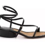 Salvatore Ferragamo EGADI 85mm STRAPPY BLOCK HEEL LEATHER SANDALS SIZE US 9.5 Photo 0