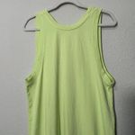 Free People NEW  Hot Shot Tunic Tank Lighting Lime Green Oversize Sm Athleisure Photo 5