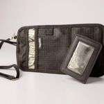 Baggallini  Black Nylon Travel Wallet Organizer Passport Holder Zipper Strap Photo 0