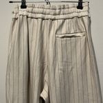 COS Straight-Leg Pinstripe Trousers, Cream, Size Large Photo 8