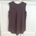 Violet+Claire  Womens M Purple V Neck Blouse Sleeveless Button Fringe High Low Photo 1