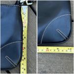 Nine West Y2K Black Leather Shoulder Bag Mini Bag Purse w/ Silver Hardware Photo 6