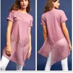 Anthropologie Akemi + Kin Tunic Short Sleeve Lace Blouse Sz XL Photo 1