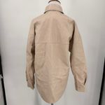 Babaton  Cream Pelli Vegan Leather Shirt Jacket Shacket Size 2XS Photo 2