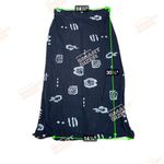 VTG Size Small Stretch Knee Length Black Beaded Hem Skirt Photo 1