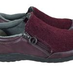 Jbu Jambu Burgundy Crimson Fabric Rubber Vegan Slip-On Comfort Anti-Slip Shoes 7 Photo 3