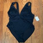 ANDIE Swim The Medium Coverage Mykonos One Piece Swimsuit Black size L NWT Photo 2
