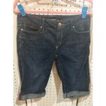 Banana Republic Classic Dark Wash Denim Capri Shorts Size 4 Cuffed Bermuda Photo 1