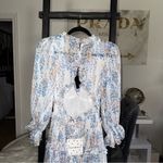 Hello Molly  Lonely Tonight Mini Cutout Dress in Floral White Photo 9