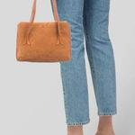 Rouje Le J Bag French Suede Leather Handbag in Brown Tan Photo 0