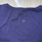 Lululemon  Knot A Problem Long Sleeve Shirt Aeon Purple‎ Blue Pima Cotton Size 6 Photo 2