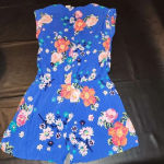 Matilda Jane  Womens Blue Floral Short Romper Medium‎ Photo 1