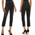 Citizens of Humanity  Marlee Black Relaxed Taper Jeans in The Cliffs Size 26 Photo 2