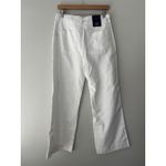 Gap  Women's Mid-Rise‎ Wide-Leg Cotton Pull-On Tie White Pants Size 6 NWT Photo 4