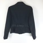 Ann Taylor  Womens Jacket Snap Button Wool Bow Lined Black 6P Photo 1
