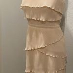 NWT Pins And Needles Cream Strapless Layered Tiered Ruffled Mini Party Dress Photo 2